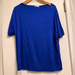Doublju women’s Short Sleeve Tee in Cobalt Blue